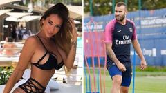 Im&aacute;genes de Aurah Ruiz posando en bikini y de Jes&eacute; Rodr&iacute;guez durante un entrenamiento con el PSG.