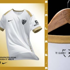 El Málaga recupera el uniforme blanco de los años de Viberti