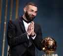 El dedo de Benzema, protagonista en el Balón de Oro