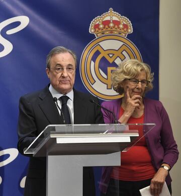Florentino Pérez y Manuela Carmena. 