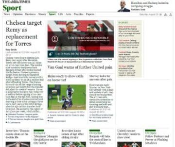 Portadas de la prensa extranjera