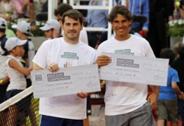  Charity Day, un acto a beneficio de las fundaciones del tenista Rafa Nadal  y el portero del Real Madrid Iker Casillas, que destinarán el dinero a niños desfavorecidos.