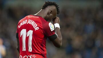 Lago Junior, en un partido con el Mallorca.