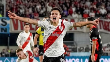 Debut soñado del ‘Diablito’ Echeverri con River