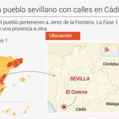 El Cuervo, un pueblo en dos provincias y con una playa