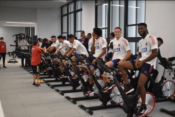 El equipo de Carlos Queiroz completó su segundo día de trabajo en Barranquilla a dos días del partido ante Venezuela en el inicio de las Eliminatorias.