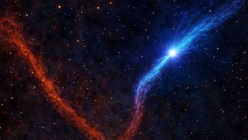 3 million km/h and a visible fracture in the galaxy: the cosmic feat of this pulsar that scientists don't understand