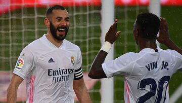 Benzema y Vinicius.