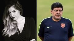 Im&aacute;genes de Dalma Maradona y de Maradona durante un entrenamiento