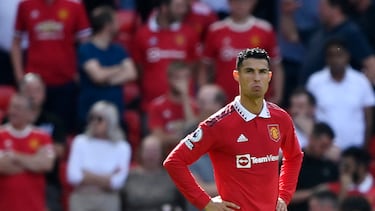 Soccer Football - Premier League - Manchester United v Brighton & Hove Albion - Old Trafford, Manchester, Britain - August 7, 2022 Manchester United's Cristiano Ronaldo looks on after the match REUTERS/Toby Melville EDITORIAL USE ONLY. No use with unauthorized audio, video, data, fixture lists, club/league logos or 'live' services. Online in-match use limited to 75 images, no video emulation. No use in betting, games or single club /league/player publications. Please contact your account representative for further details.
PUBLICADA 13/08/22 NA MA17 1COL