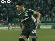 MILTON CASCO EN EL PARTIDO ONCE CALDAS VS ATLÉTICO NACIONAL.