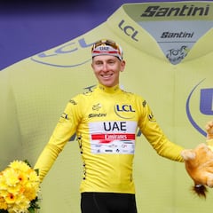 Pogacar: “Pude compensar el trabajo de mi equipo con la etapa”