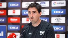 Andoni Iraola en la previa del partido.