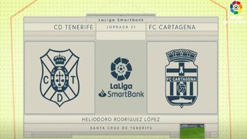 Resumen y goles del Tenerife vs. Cartagena de LaLiga SmartBank