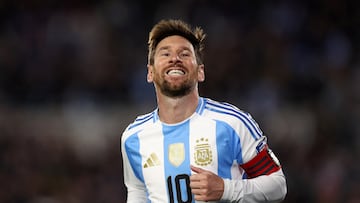 FILE PHOTO: Soccer Football - World Cup - CONMEBOL Qualifiers - Argentina v Venezuela - Estadio Monumental, Buenos Aires, Argentina - September 4, 2025 Argentina's Lionel Messi REUTERS/Agustin Marcarian/File Photo