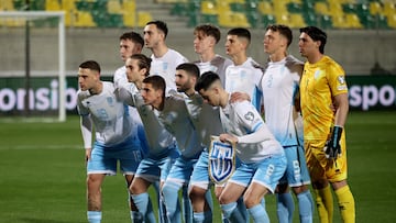 Soccer Football - World Cup - European Qualifiers - Group H - Cyprus v San Marino - AEK Arena, Larnaca, Cyprus - March 21, 2025 San Marino team group before the match REUTERS/Yiannis Kourtoglou