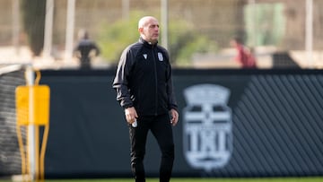 Calero, en un entrenamiento.