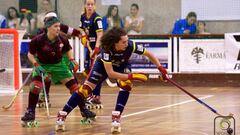 Imagen de la final del Campeonato de Europa Femenino de Hockey Patines entre Portugal y Espa&ntilde;a.
 