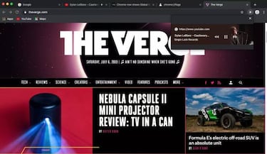 Así es el nuevo botón de reproducción de Google Chrome