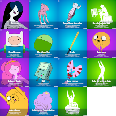 Fortnite x ‘Hora de Aventuras’: así son las nuevas skins de Jake, Finn, Marceline y Princesa Chicle de la querida serie