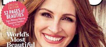 Julia Roberts en la portada que la acredita como mujer más bella de 2017 según People.