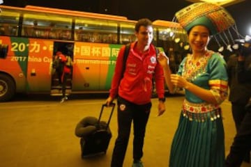 El pintoresco arribo de la Roja a China