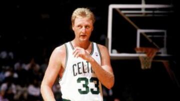 Larry Bird, the white basketball god of the Boston Celtics.