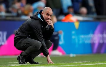 Soccer Football - Carabao Cup Final - Aston Villa v Manchester City - Wembley Stadium, London, Britain - March 1, 2020 Manchester City manager Pep Guardiola