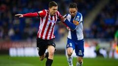 De Marcos, en el encuentro ante el Espanyol.