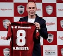 Iniesta fue presentado como nuevo jugador del Vissel Kobe