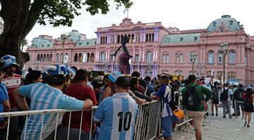 Altercados en los alrededores de la Casa Rosada