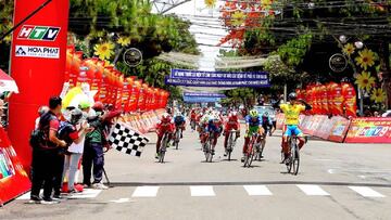 Final de la novena etapa de la Vuelta a Vietnam.