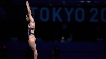 Gabriela Agundez, desde la plataforma de 10 metros en los Juegos Ol&iacute;mpicos de Tokio 2020