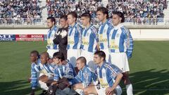 Alineación del Leganés en el partido inaugural de Butarque en 1998 ante el Xerez.