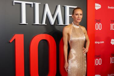 Amy Griffin posa en la alfombra roja de la gala TIME100 celebrada en la ciudad de Nueva York. 