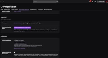 Twitch reconoce el ataque: cómo cambiar tu contraseña y activar la verificación en dos pasos