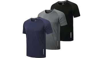 'Pack' de camisetas transpirables disponible en Amazon.