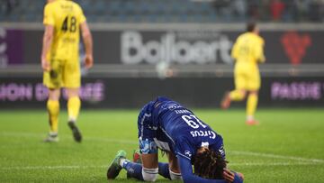 Franck Surdez lamenta la derrota del Gent.