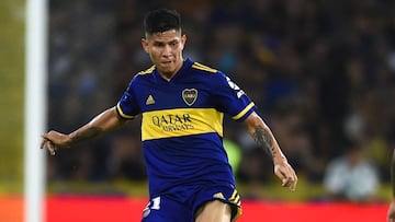 Jorman Campuzano durante un partido con Boca Juniors.