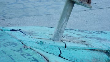 Piconadora en Plaça Països Catalans, Sants, Barcelona, el 5 febrero de 2025