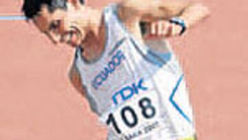 Tras ganar sufrió calambres.