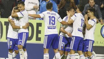 El Zaragoza se impuso 2-1 al Almer&iacute;a en la primera vuelta. Tambi&eacute;n gan&oacute; al Mirand&eacute;s (2-0) y al Rayo (1-2) y empat&oacute; en Mallorca (2-2).