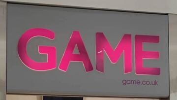 game uk letrero tienda videojuegos reino unido