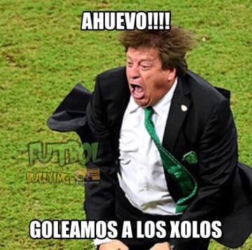 Las Águilas golearon 6-1 a Xolos y se afianzaron en lo más alto de la tabla.