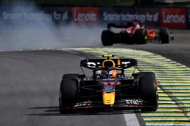 Checo Pérez terminó en el séptimo lugar en el GP de Brasil
