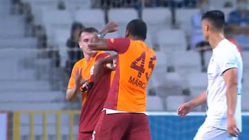Galatasaray's Marcao red carded for swinging punches at team-mate