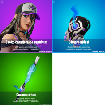 club fortnite mayo 2024 nueva skin saeko cazadora espiritus