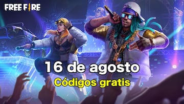 Códigos Free Fire de hoy 16 de agosto de 2021; todas las recompensas gratis