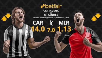 FC Cartagena vs. CD Mirandés: horario, dónde ver, pronósticos y clasificación