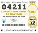 04211, tercer premio del sorteo de la Lotería de Navidad 2018
